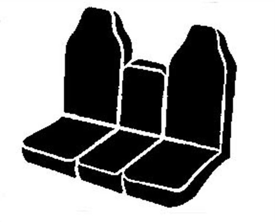 Fia Custom Fit TR47-62 GRAY Front Seat Cover Split Seat 60/40 - Saddle Blanket, (Gray)