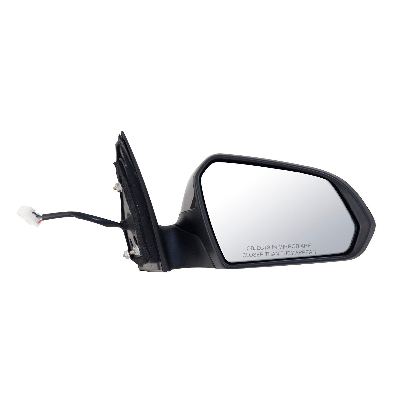 Passenger Side Mirror Fit System 65547Y for Hyundai Sonata, Eco, Textured Black w/PTM Cover, w/Turn Signal, Foldaway, w/o spot Mirror, w/o Memory, Heated Power