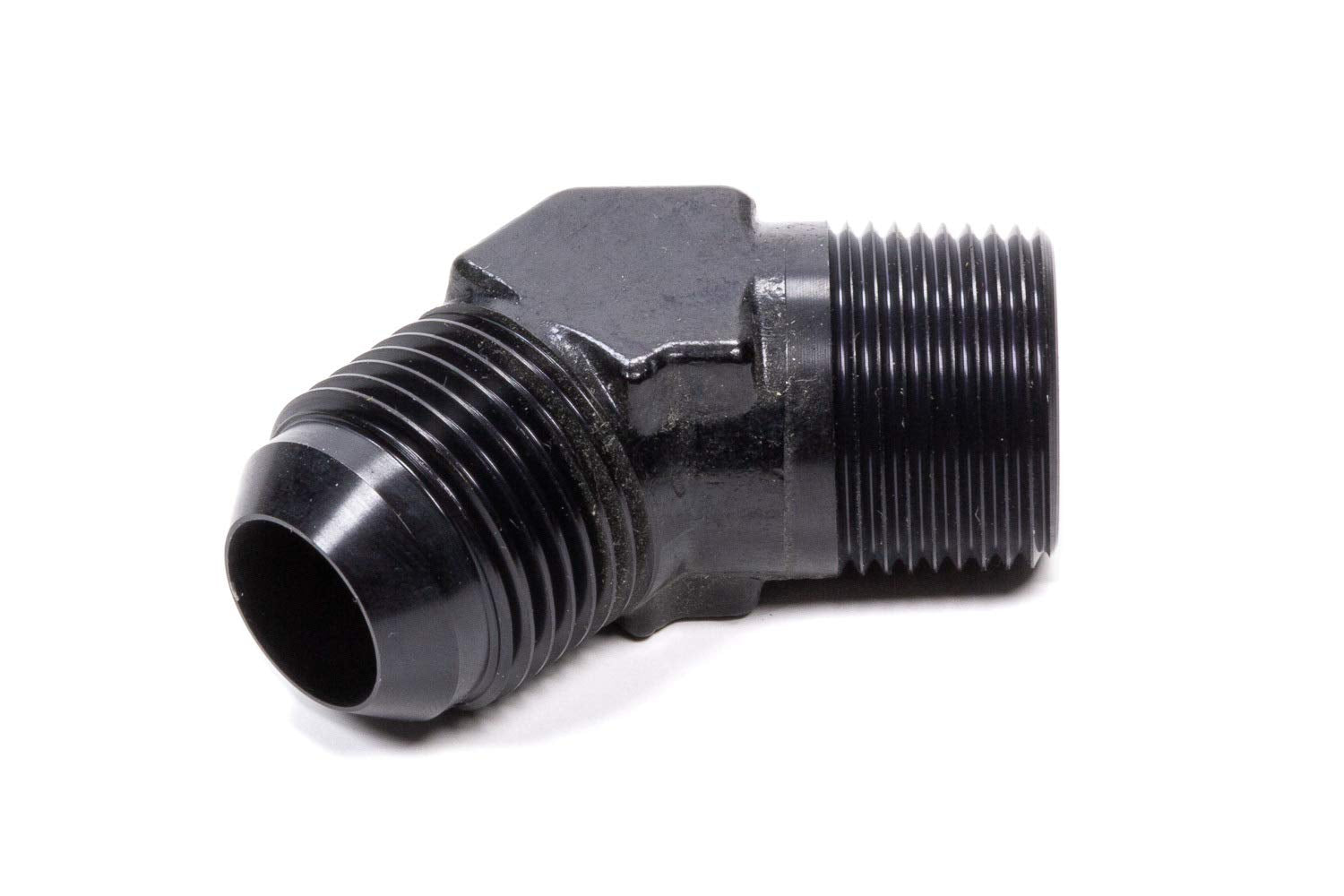 Black Fragola Performance Systems 482311-BL Size (-10) x 3/8' MPT 45° Adapter Fitting