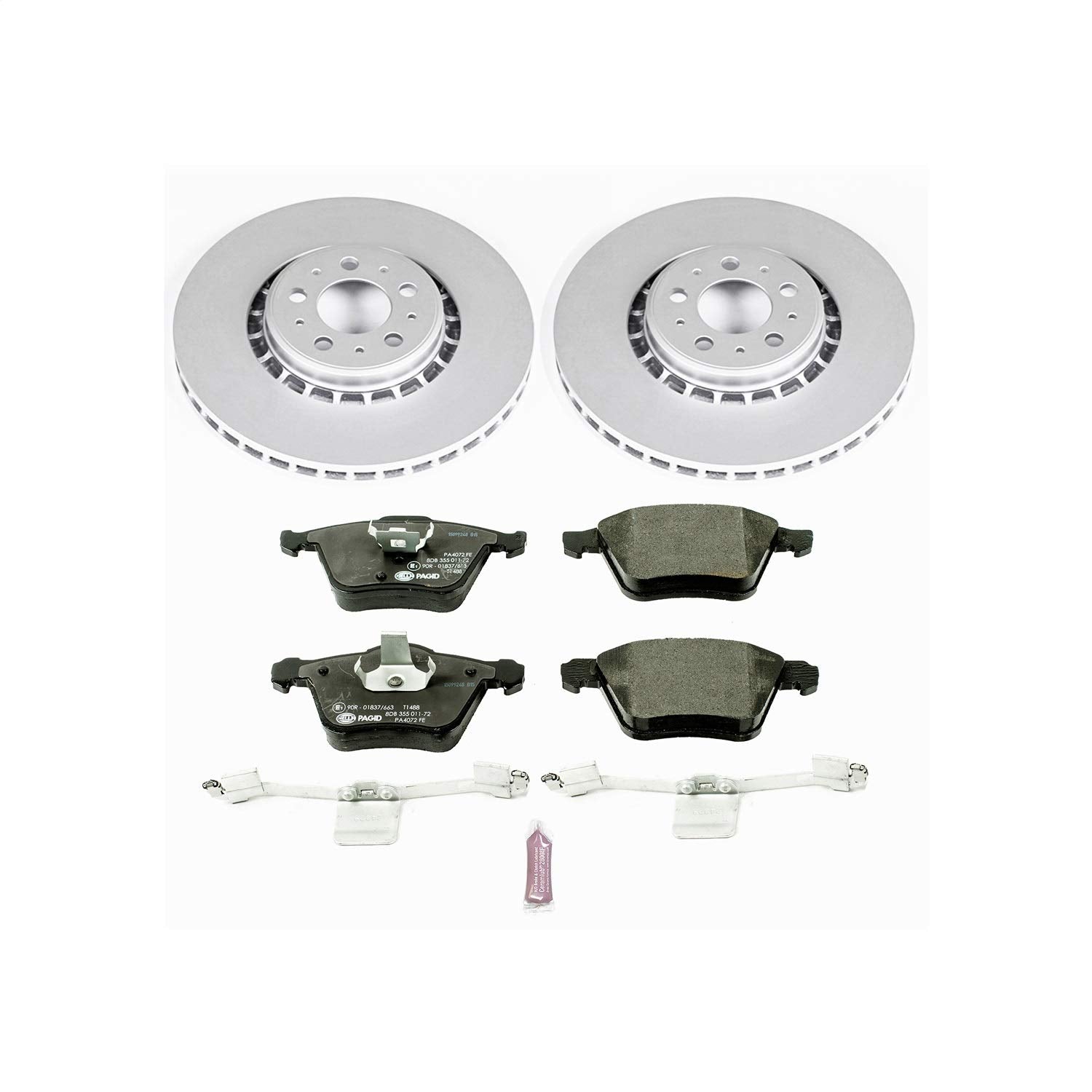 Euro-Stop Power Stop ESK4552 Brake Kit Front For Volvo XC90 2003-2014 [Model Specific]