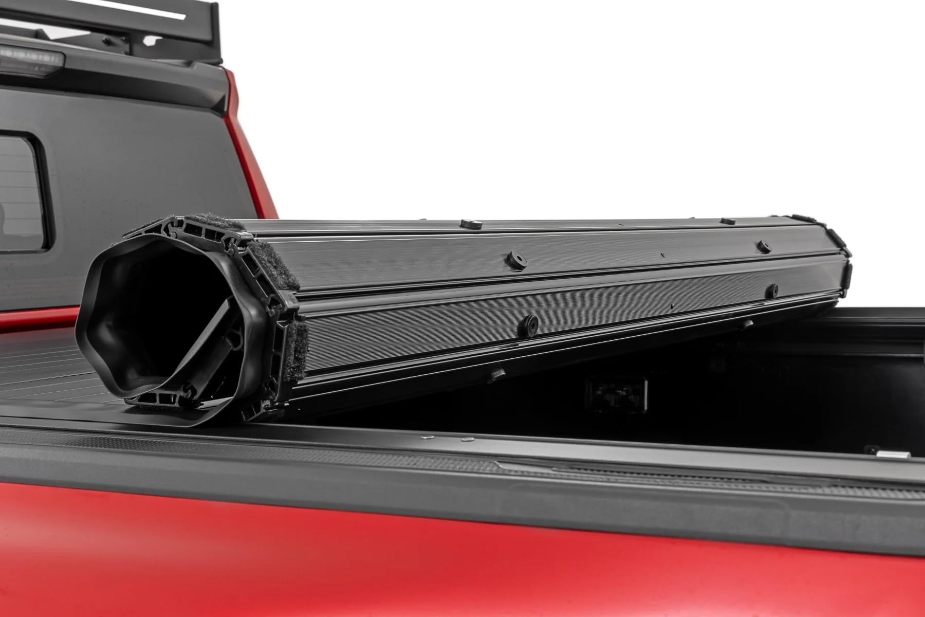 Rough Country Tonneau Cover Hard Roll-Up for Toyota Tacoma (2024-2026) - Aluminum Truck Bed Cover, Fits 5' Bed (60")