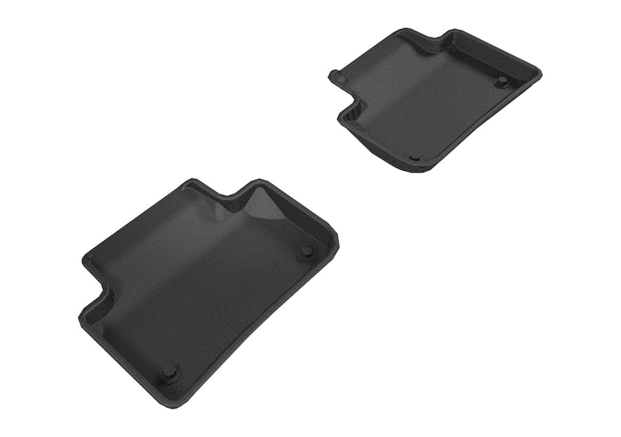 3D MAXpider Kagu Custom Fit Floor Mats (Black) Compatible with Audi Q5/SQ5 (Fy/80A) 2018-2026/Q5/SQ5 Sportback 2022-2026/Q5 Phev 2021-2026 - Second Row