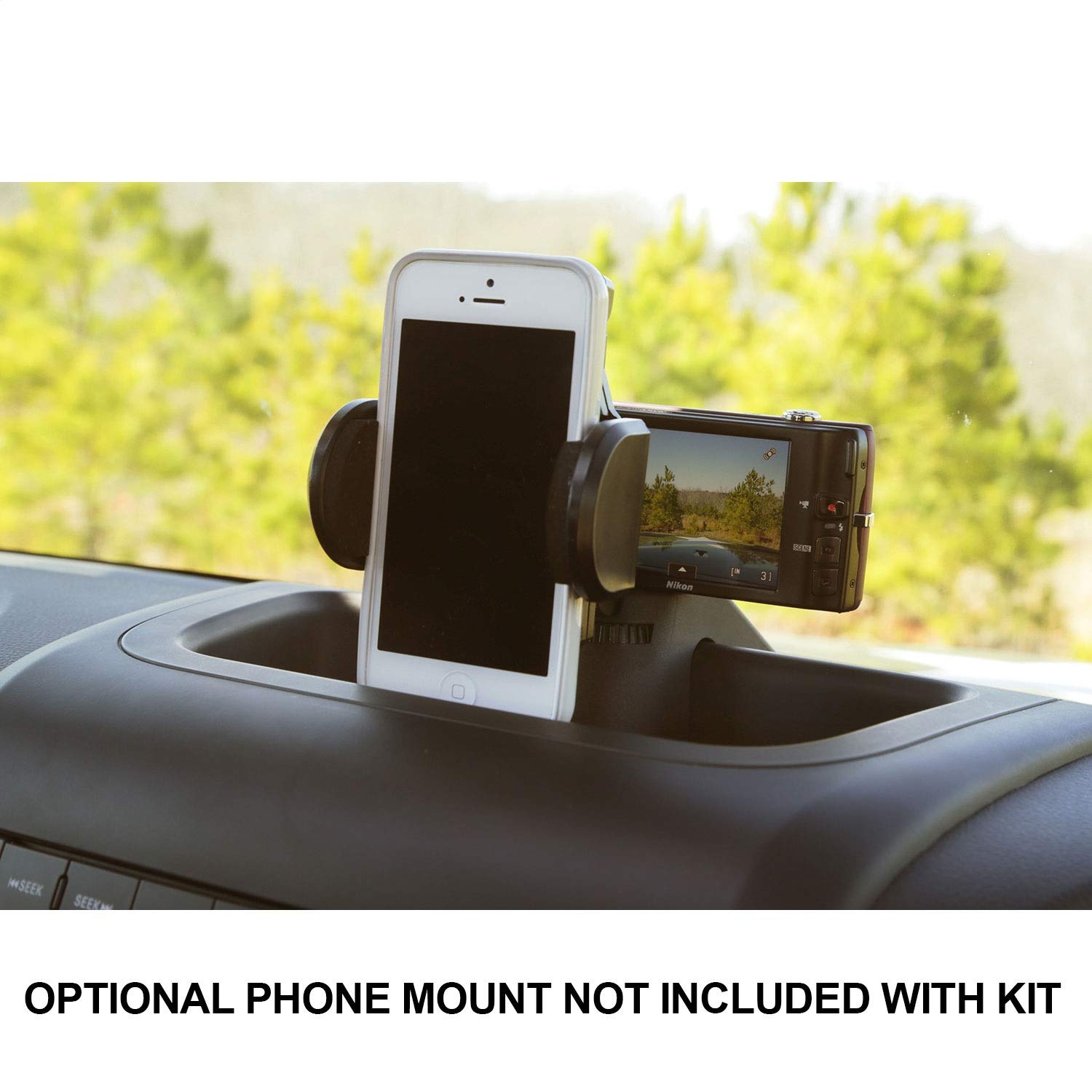 Rugged Ridge Multi-Mount System Dash for Jeep Wrangler JK | Thermoplastic Olefin (TPO), Black | 13551.11 | Fits 2011-2018 Jeep Wrangler JK