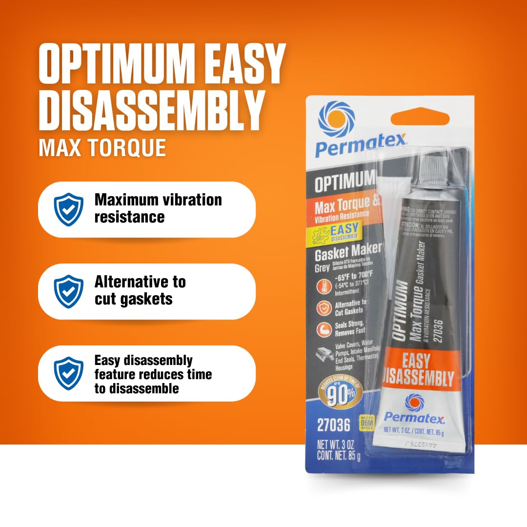 Optimum Grey Permatex Gasket Maker 3 oz