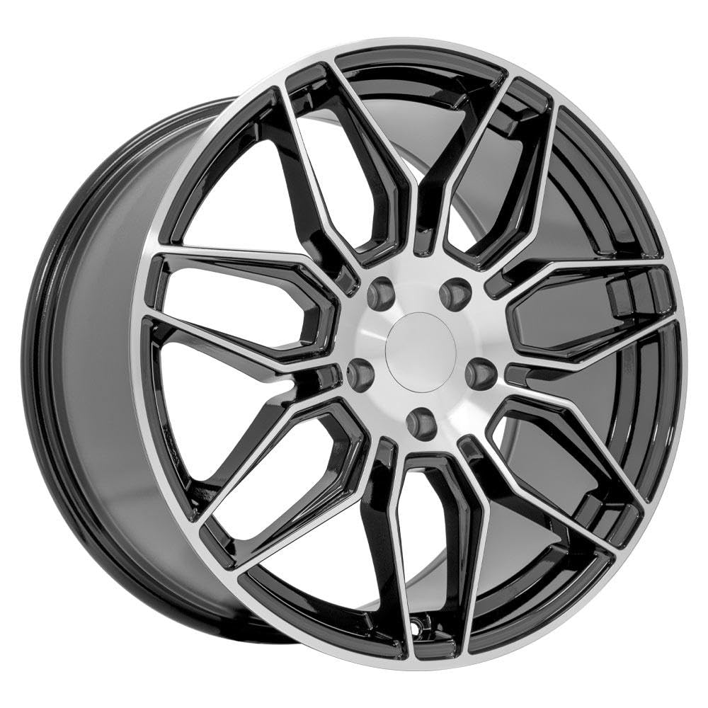 19 Inch OE Wheels CV03C Rim Fits Corvette C8 Z06 Style 5x120.65 19x10 Gloss Gunmetal Machined - Hollander 95580 (1)