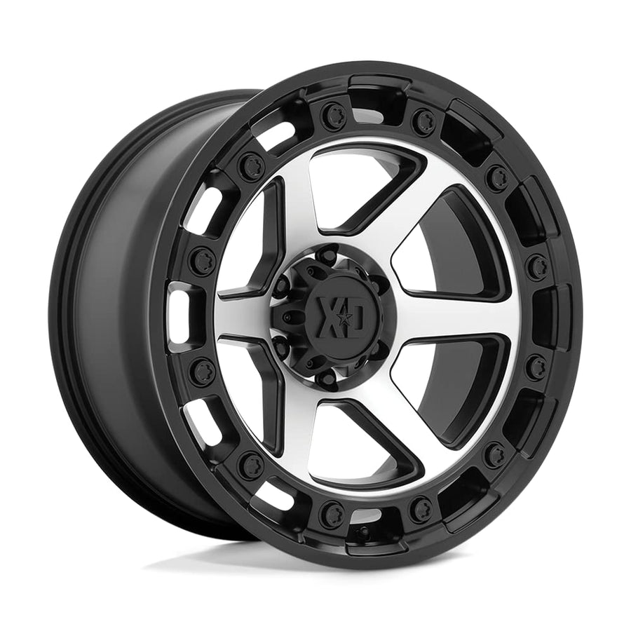 XD Wheels Xd862 Satin Black MACHINED Wheel with Alloy Steel (20 x 10. inches /6 x 87 mm, -18 mm Offset)