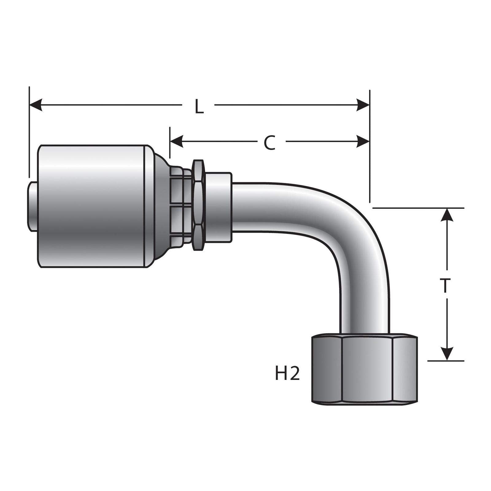 G25205-0404 Gates Hydraulic Coupling