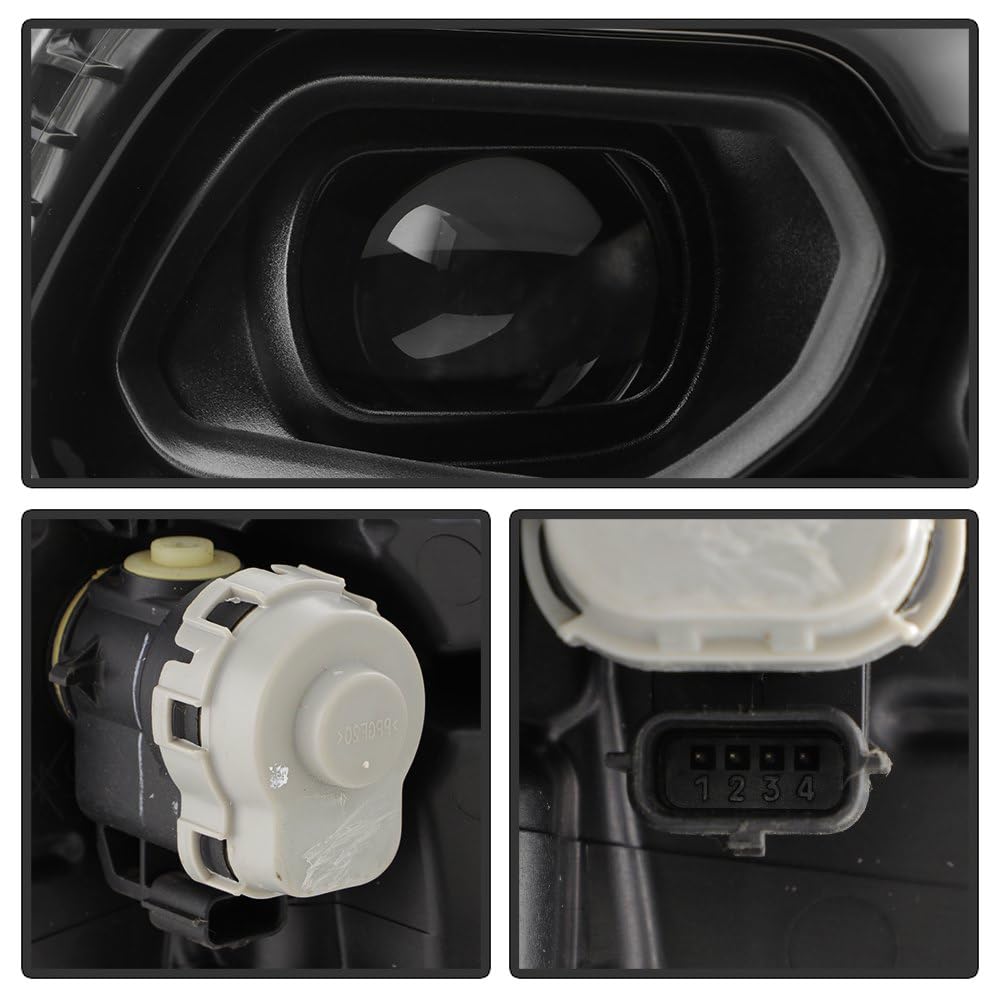 Dodge Durango 21-23 Spyder (POE) Full LED Headlight - OE Black Right (w/Auto Leveling)