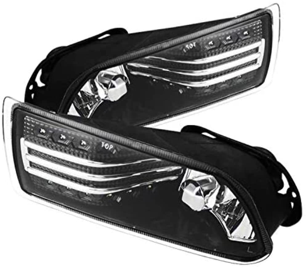 LED Fog Lights Black/Clear Spyder Auto 5071620
