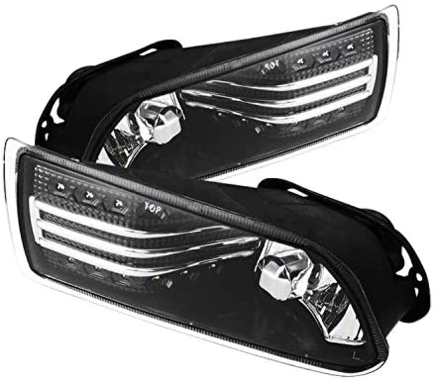 LED Fog Lights Black/Clear Spyder Auto 5071620