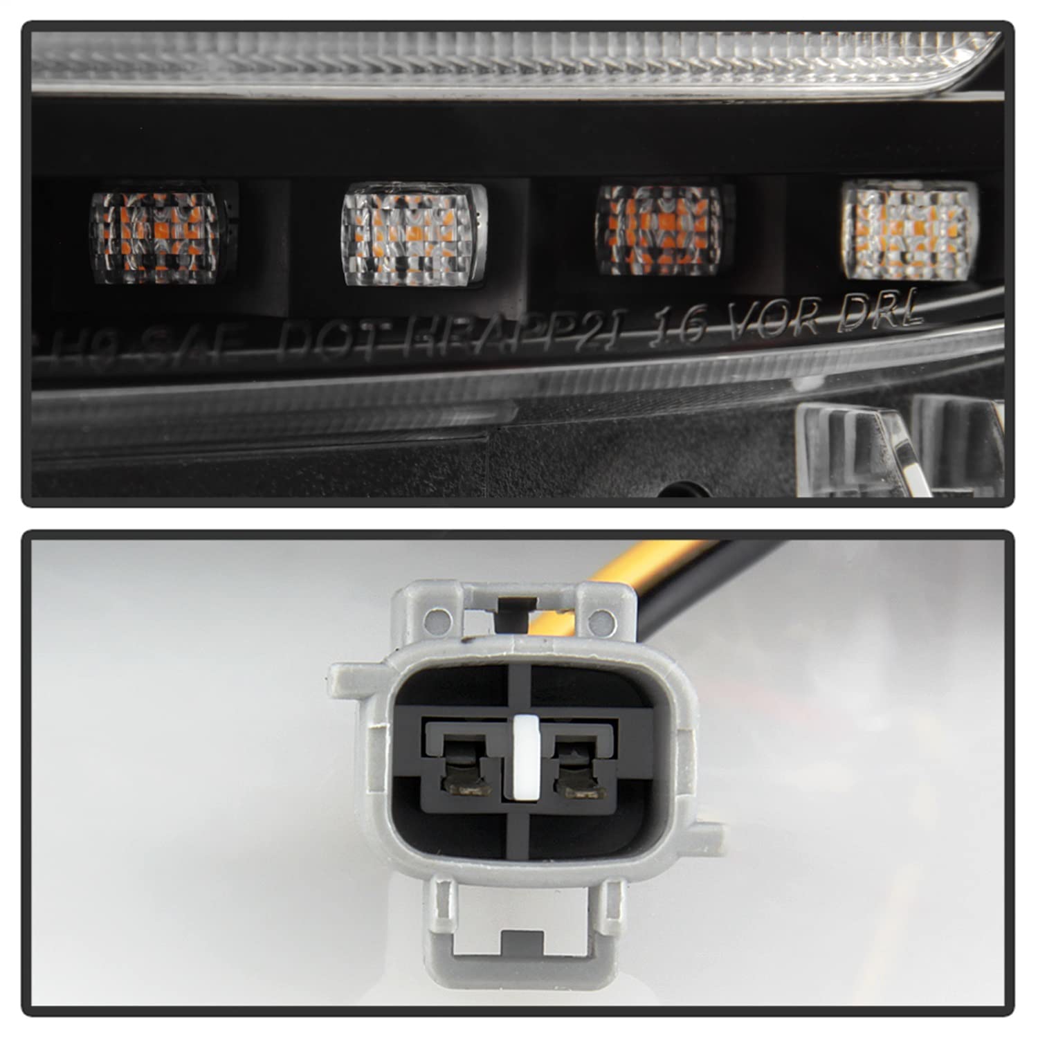 Projector Headlight Spyder - (PRO-YD-TT16LEDAP-BK) Apex