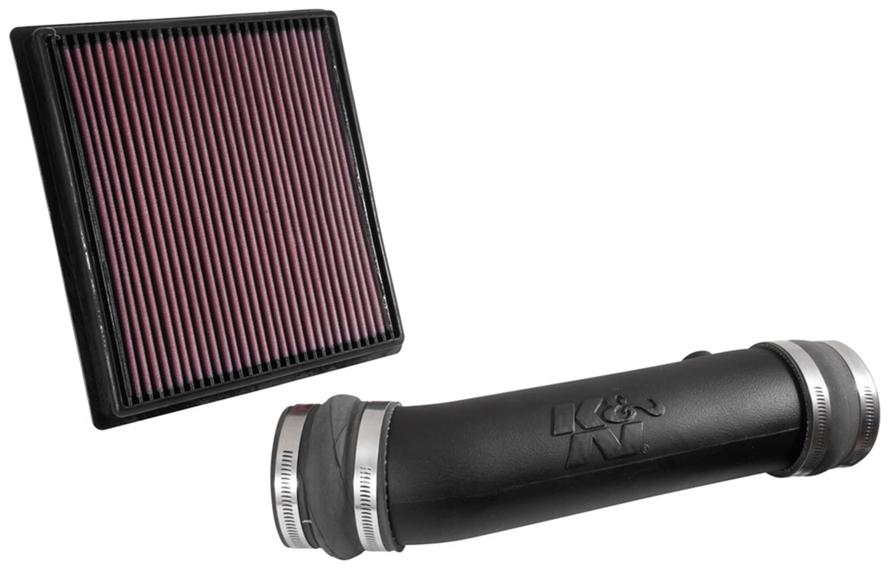 Cold Air Intake System K&N: High-Flow Air Filter, Increase Performance & Towing: Compatible with 2016-2023 TOYOTA Tacoma, 57-9039