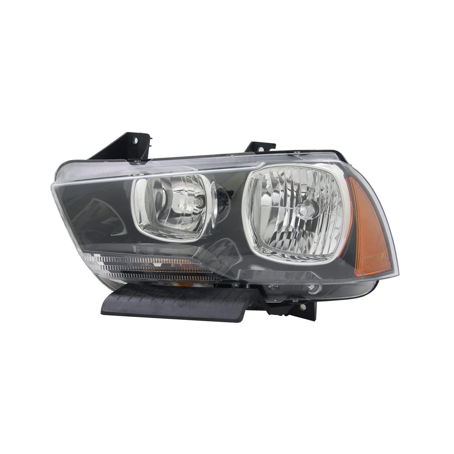 Left TYC Headlight Assembly Compatible with 2011-2014 Dodge Charger