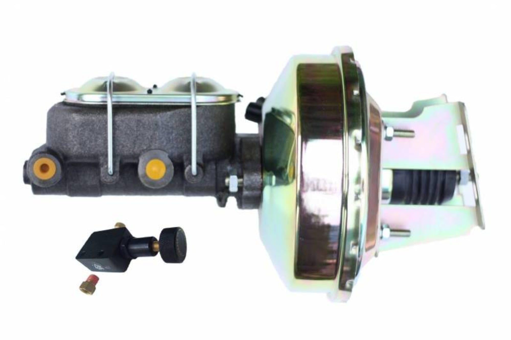 9 Inch LEED BRAKES Power Booster, 1-1/8 Inch Bore Master Cylinder With Adjustable Valve