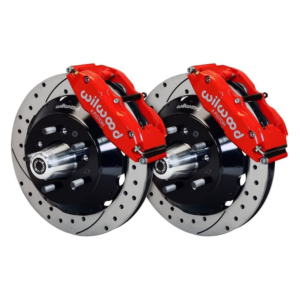 Front Hub Kit FNSL6R, 14.00", Drill, Red