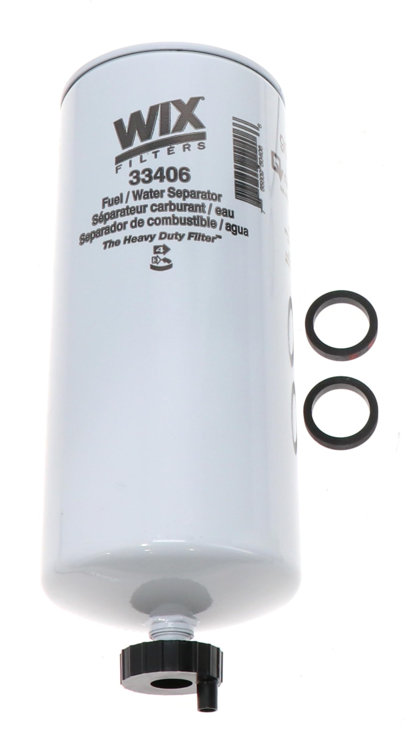 WIX Filters - Heavy Duty 33406 Spin On Fuel Water Separator, Pack of 1