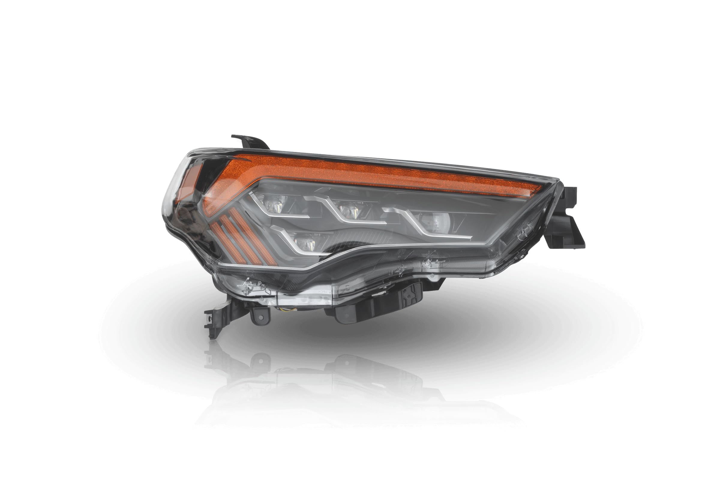 Attica4x4 - Cobra-Tek Full LED High/Low Beam Sequential Head Light | Compatible with Toyota 4Runner (2014-2021) | Upgrade with Bifocal Projectors, DRL | Color Black/Clear.