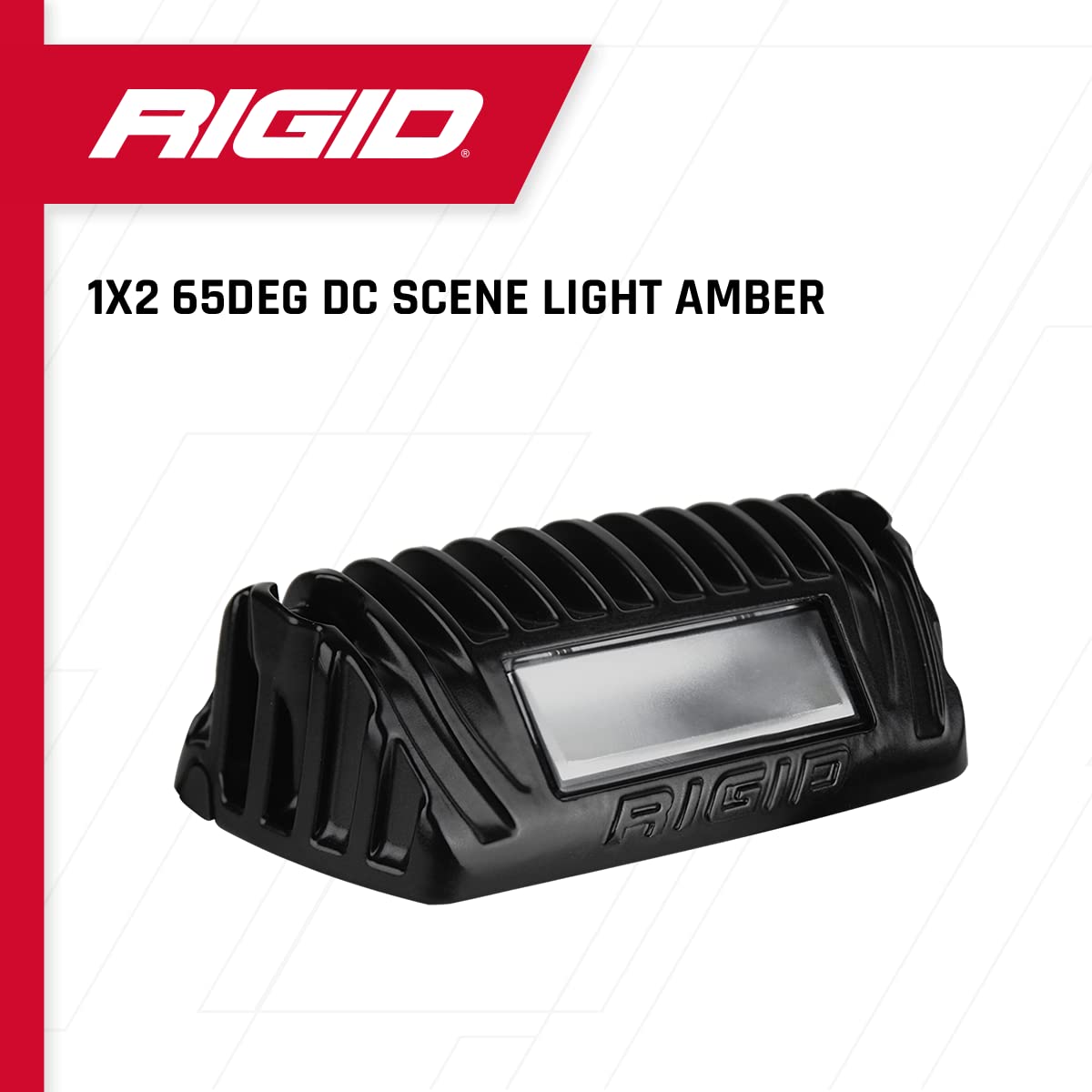 DC Rigid Industries 86630 Black/Amber Scene Floodlight (1x2 65 Degree)