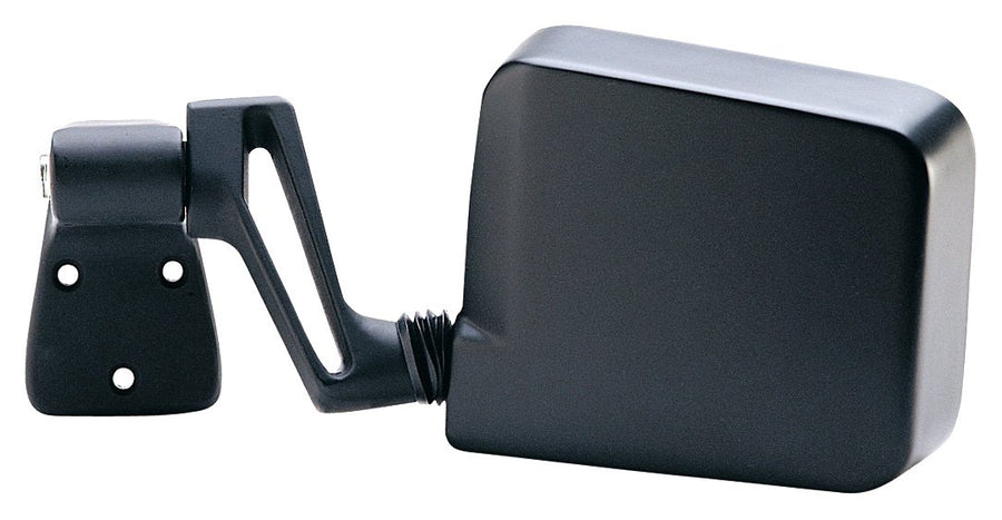 60024C Fit System - Driver Side Mirror for Jeep Wrangler, Black, Foldaway, Manual