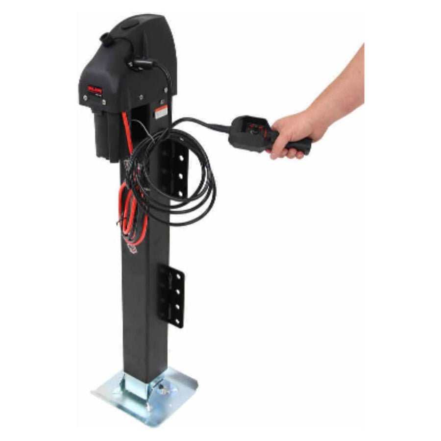 Bulldog Cases Velocity Series Reese 185400 Powered Trailer Jack, Side Mount, 12,000 lbs. Support Capacity, Bolt-On, 24' Travel