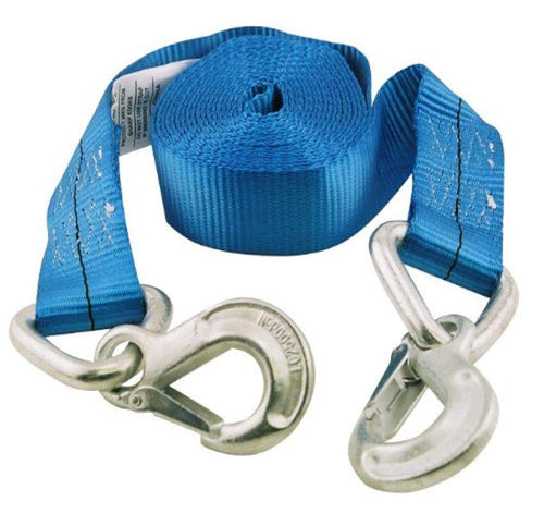 2" x 20' Tow Strap Erickson 59301 with Forged Safety Snap Hook, 10,000 lb breaking strength
