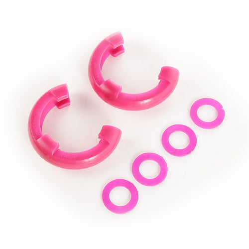 D-Ring Shackle Isolator Kit, Pink Pair, 3/4 inch | Rugged Ridge 11235.34
