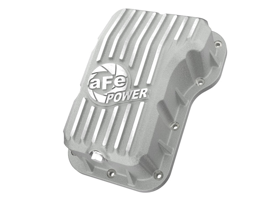 aFe Power Transmission Pan Street Series Raw w/Machined Fins Fit Jeep Wrangler (JL) 18-25 L4-2.0L (t) 46-71400A