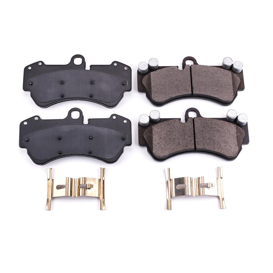 Power Stop Front Brake Kit For G550 Mercedes-Benz 2017-18 |G550 4x4 2018 |Porsche Cayenne 2003-06 |Cayenne 2008-10 |Volkswagen Touareg 2004-07 - Ceramic Brake Pads With Installation Hardware, 17-1007