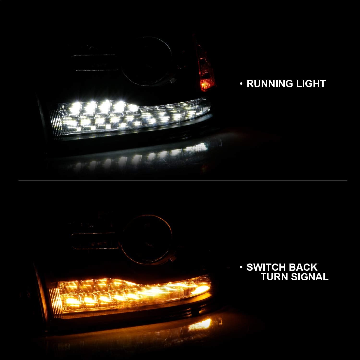 Projector Headlamps ANZO USA 111489 Fits Dodge Ram 1500