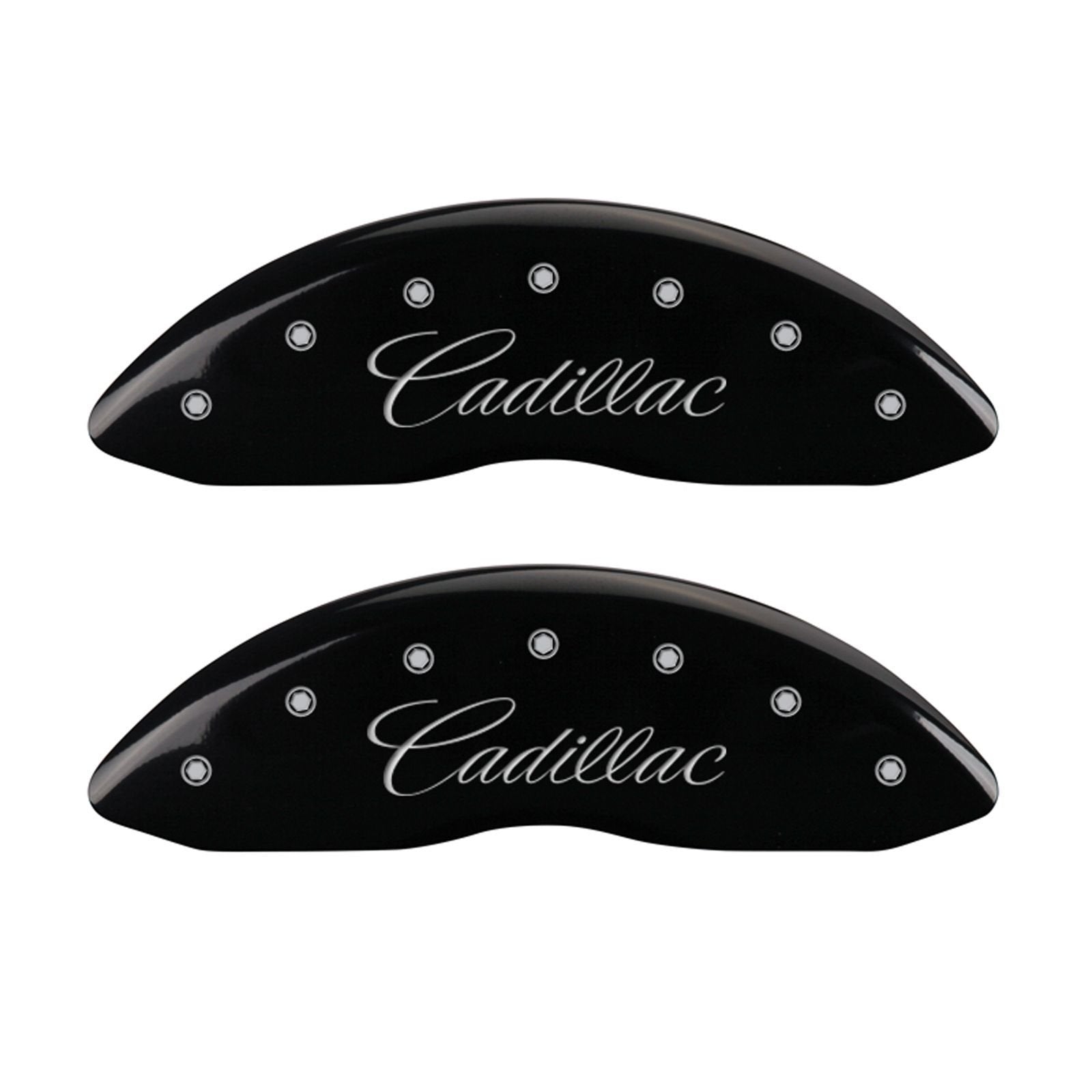 Caliper Covers MGP 35007SCADBK with Black Powder Coat Finish, (Set of 4)