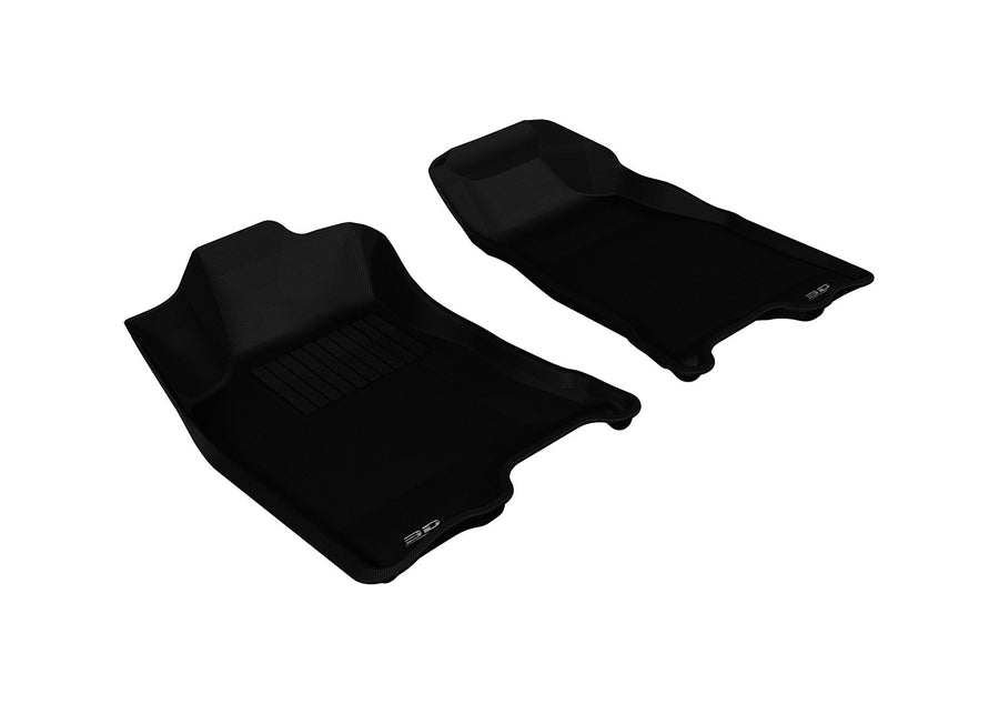 3D MAXpider Custom Fit Front Row All-Weather Floor Mat for Select Chevrolet Colorado Models - Kagu Rubber (Black)