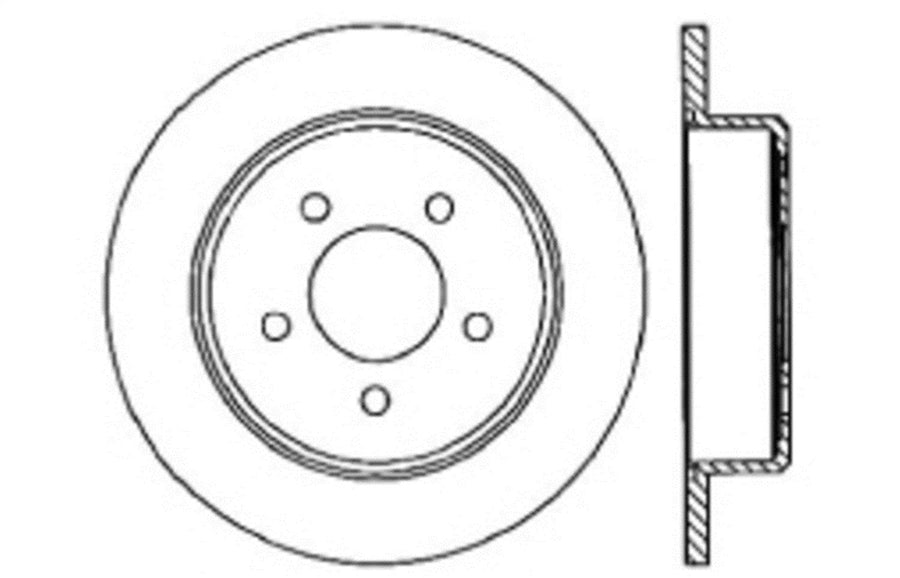 Rear Right StopTech 128.67037R Sport Cross Drilled Brake Rotor