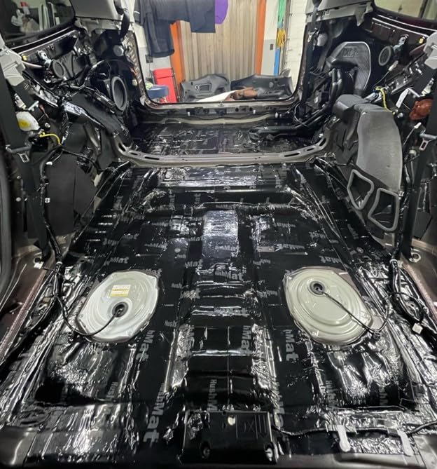 Super Bulk Kit HushMat – Sound Deadening & Thermal Insulation (36 Sq Ft, Black Foil)
