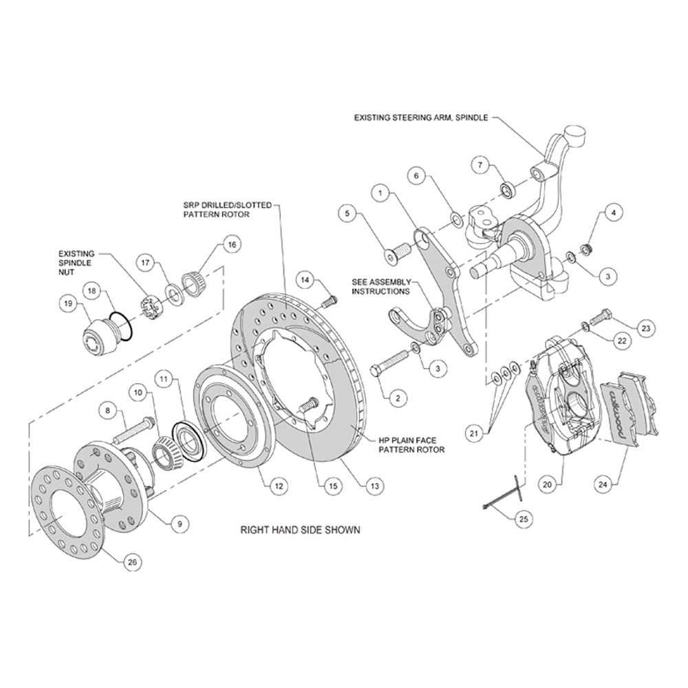11.00" FDLI Drilled Front Kit