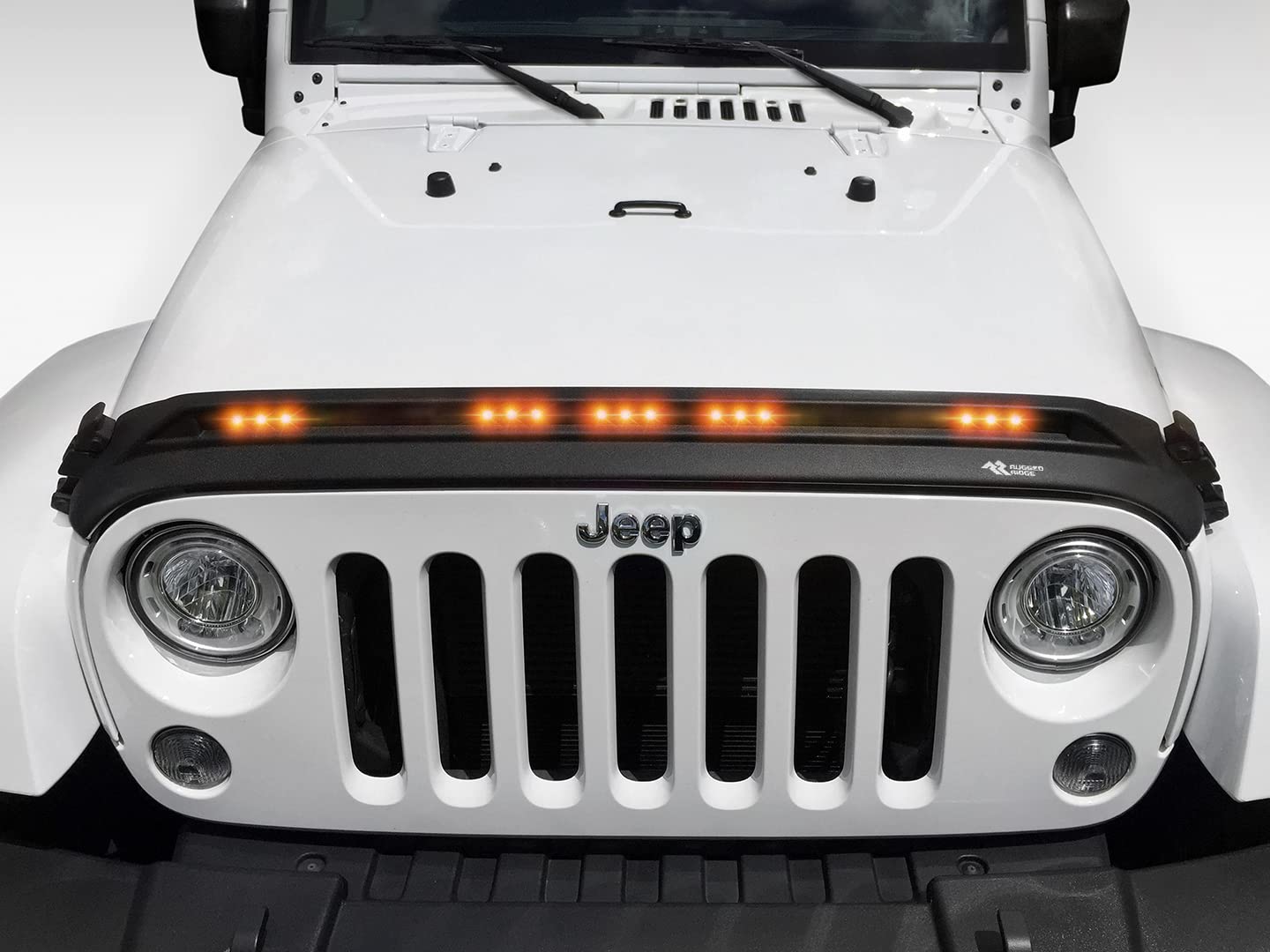 Lightshield Hood Guard | Rugged Ridge | 11350.31 | Fits 2007-2018 Jeep Wrangler JK