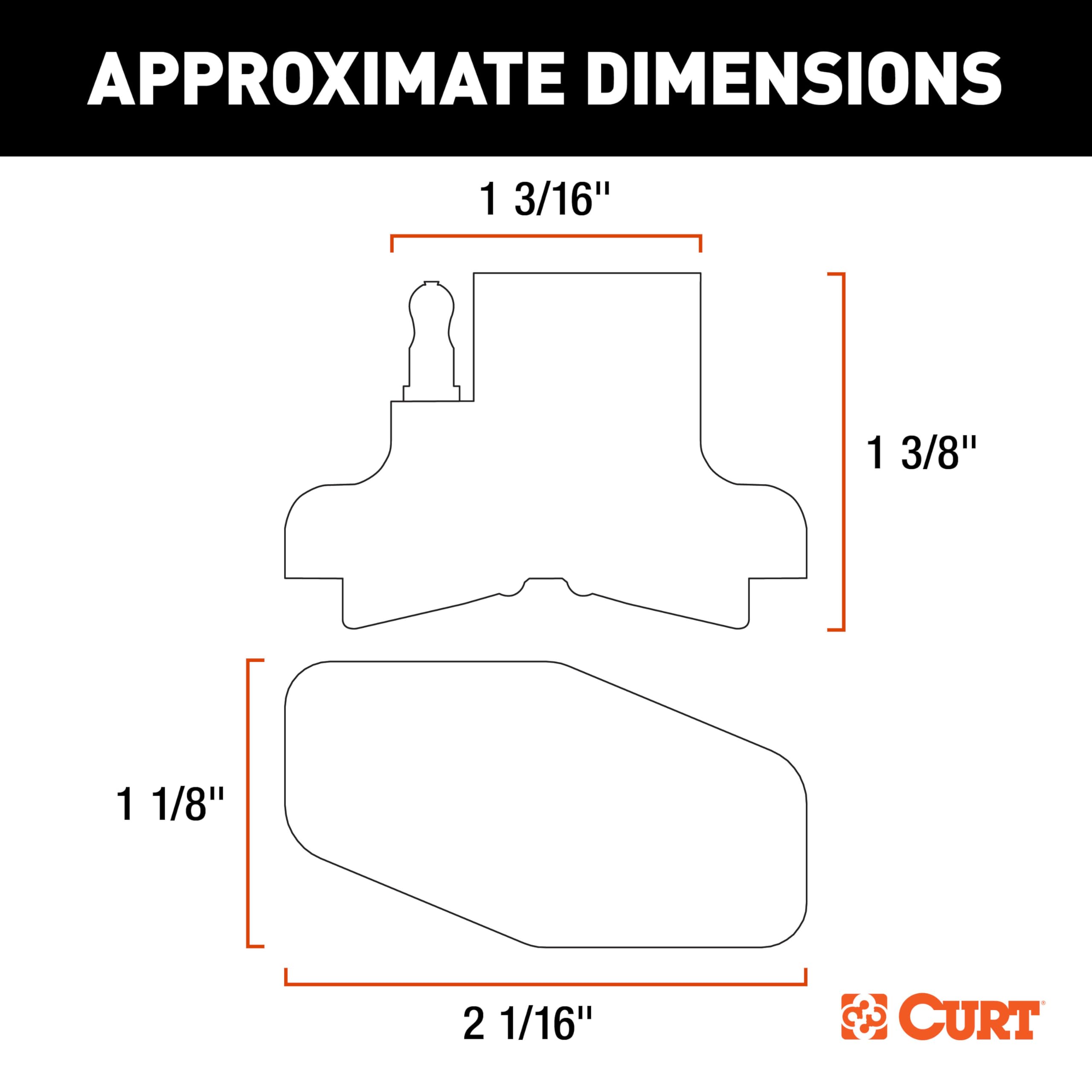 4-Way Flat CURT Magnetic Connector Adapter 58306