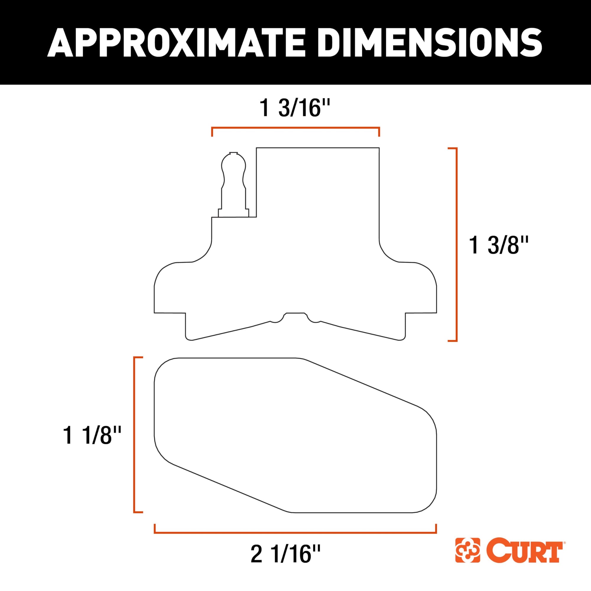 4-Way Flat CURT Magnetic Connector Adapter 58306