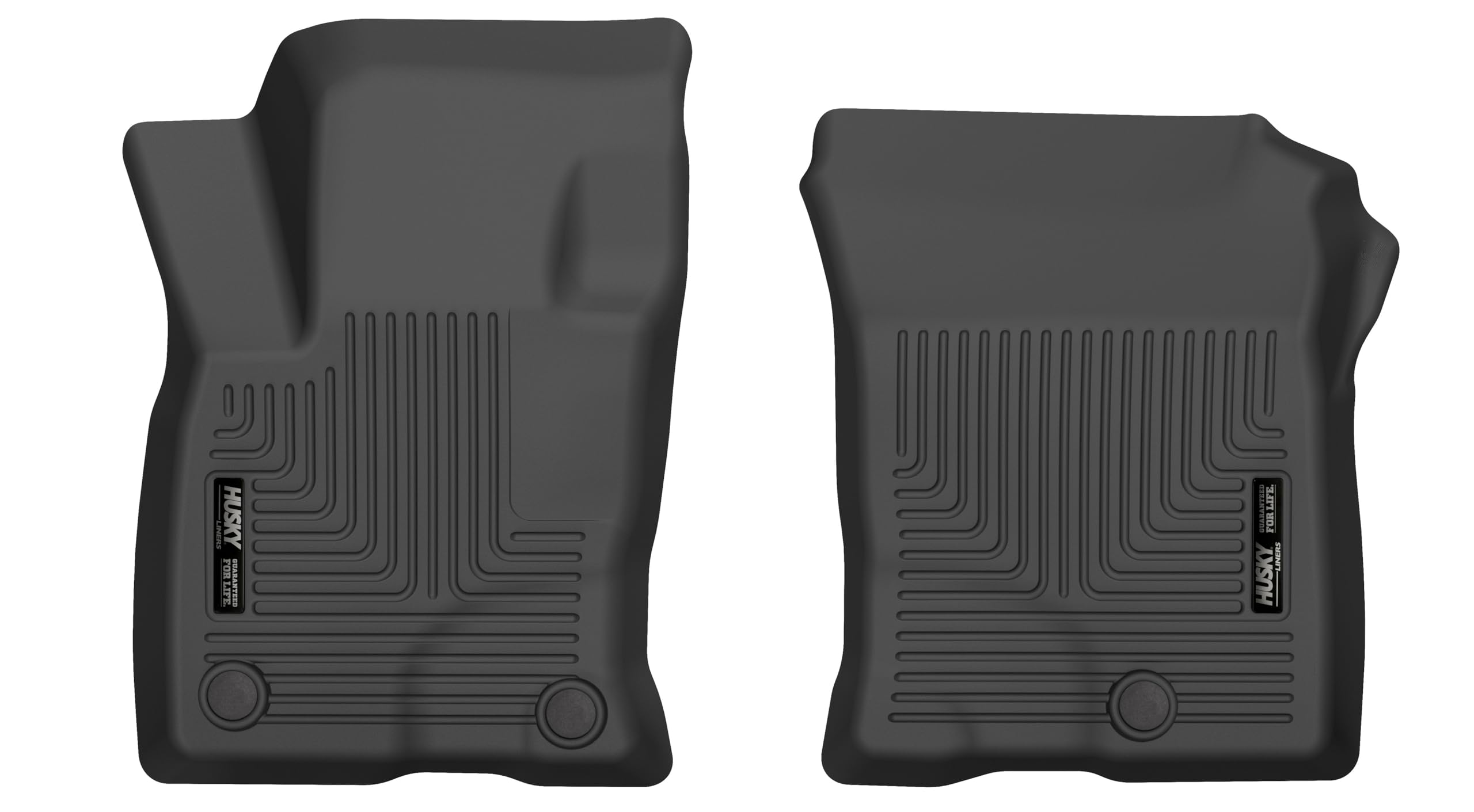 Weatherbeater Husky Liners Floor Mats | Fits 2020-2023 Ford Escape | Front Row, 1-pc Black - 15271