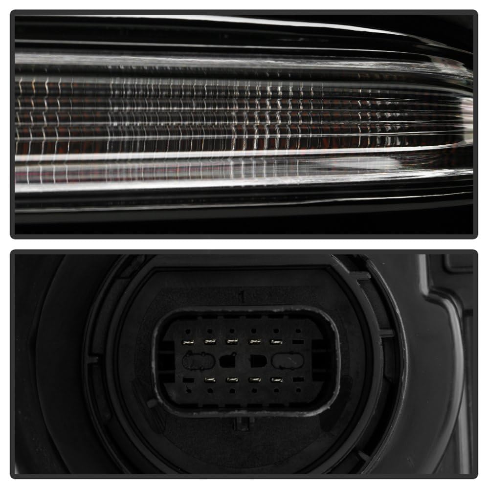 Dodge Charger 2015-23 Spyder (POE) w/LED DRL Xenon HID Assembly Headlight (No Side Logo) - Low/High Beam-D3S(Included) (Ballast Included Panasonic Type Ballast) ; Signal-LED - OE Left