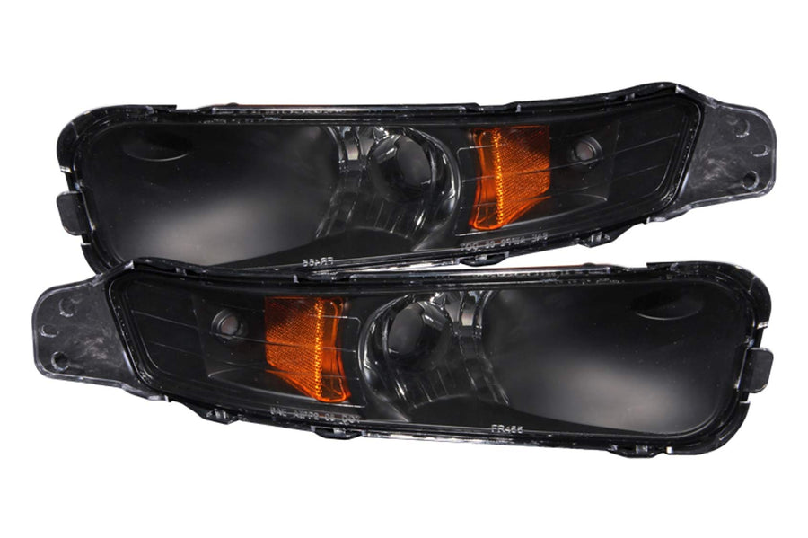 Ford Mustang Anzo USA 511002 Bumper Light Assembly Black with Amber Reflector - (Sold in Pairs)