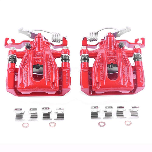 Power Stop S4946 Rear Caliper Pair Powder Coated For Ford Five Hundred, Ford Freestyle, Ford Taurus, Ford Taurus X, Mercury Montego, Mercury Sable [Model Specific]