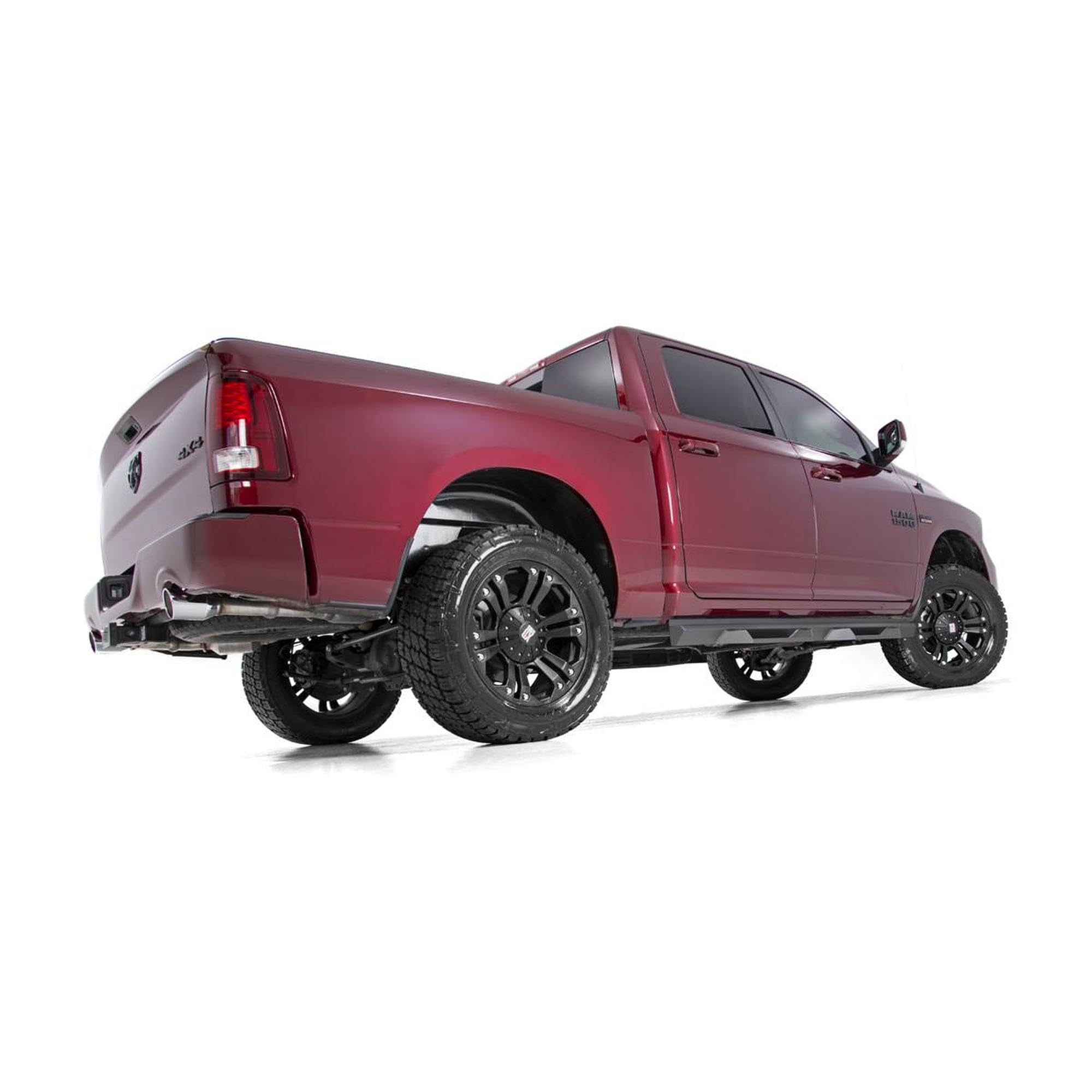 3" Rough Country Suspension Lift Kit with N3 Struts & N3 Rear Shocks for Ram 1500 4WD (2012-2018) - Red Upper Control Arms