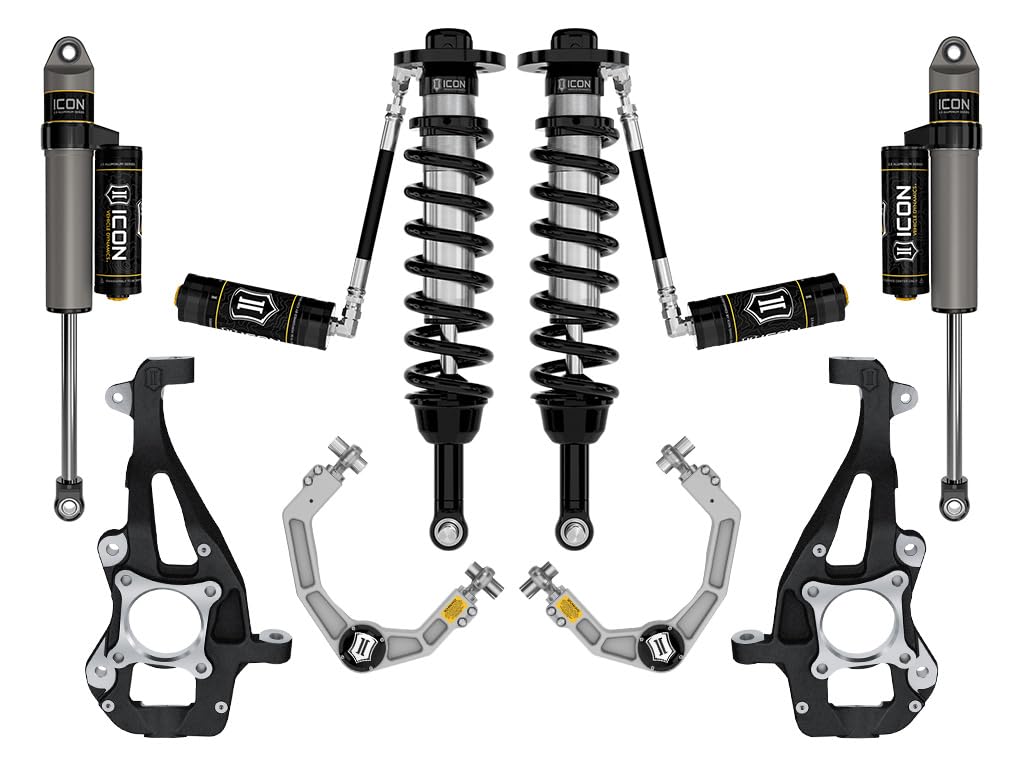 2021-2024 Ford F-150 ICON 4WD, 3.5-4.5" Lift, Stage 3 Suspension System, Billet