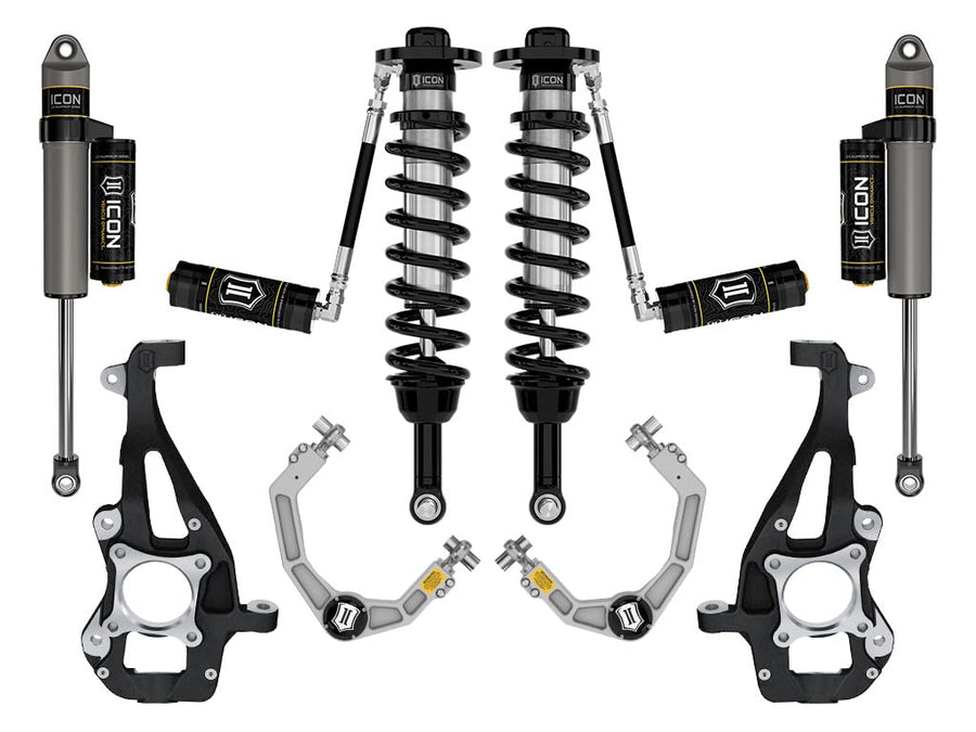 2021-2024 Ford F-150 ICON 4WD, 3.5-4.5" Lift, Stage 3 Suspension System, Billet
