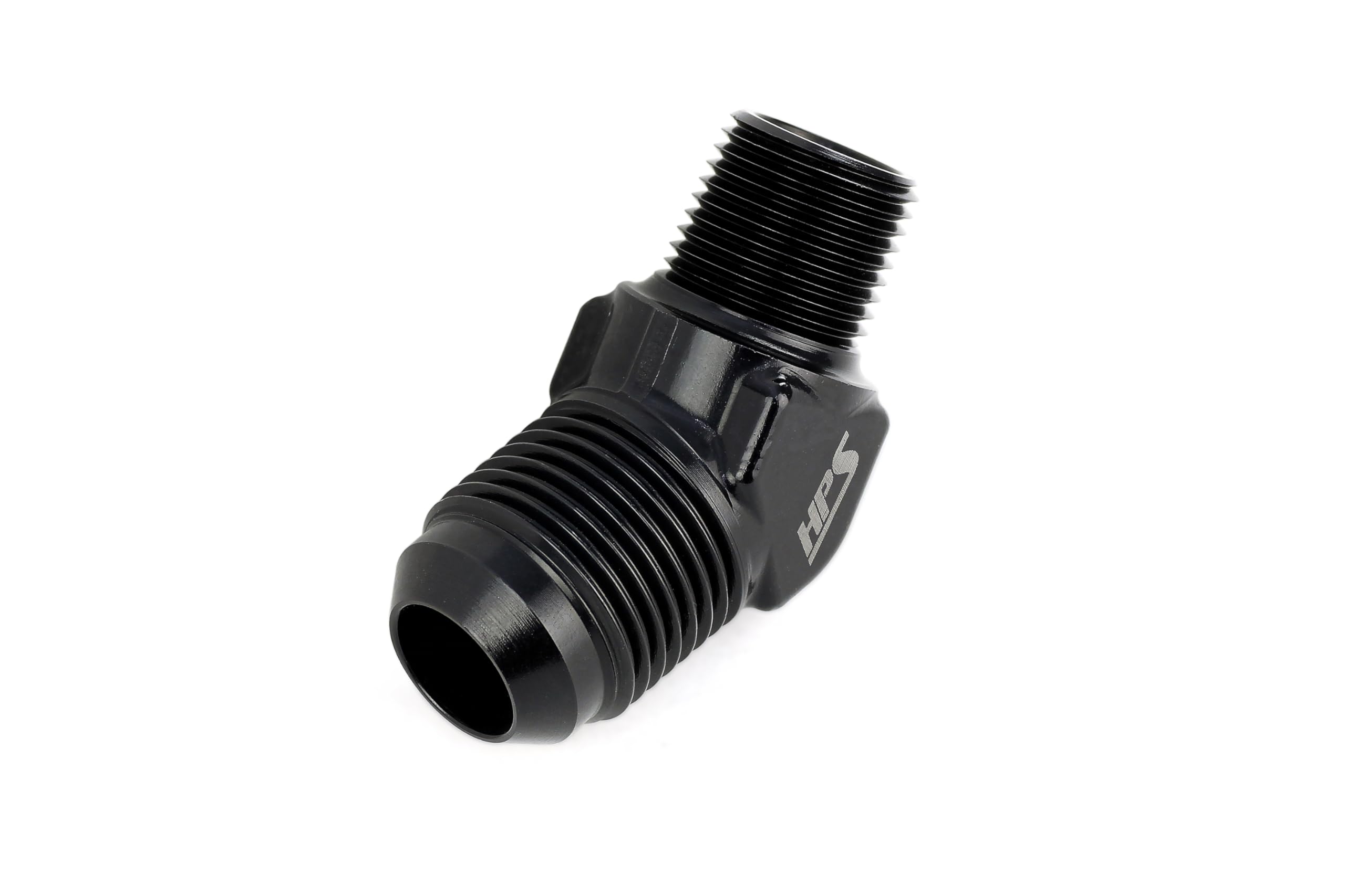 Performance HPS -12 to 1/2 NPT 45 Degree Aluminum AN Adapter, AN823128