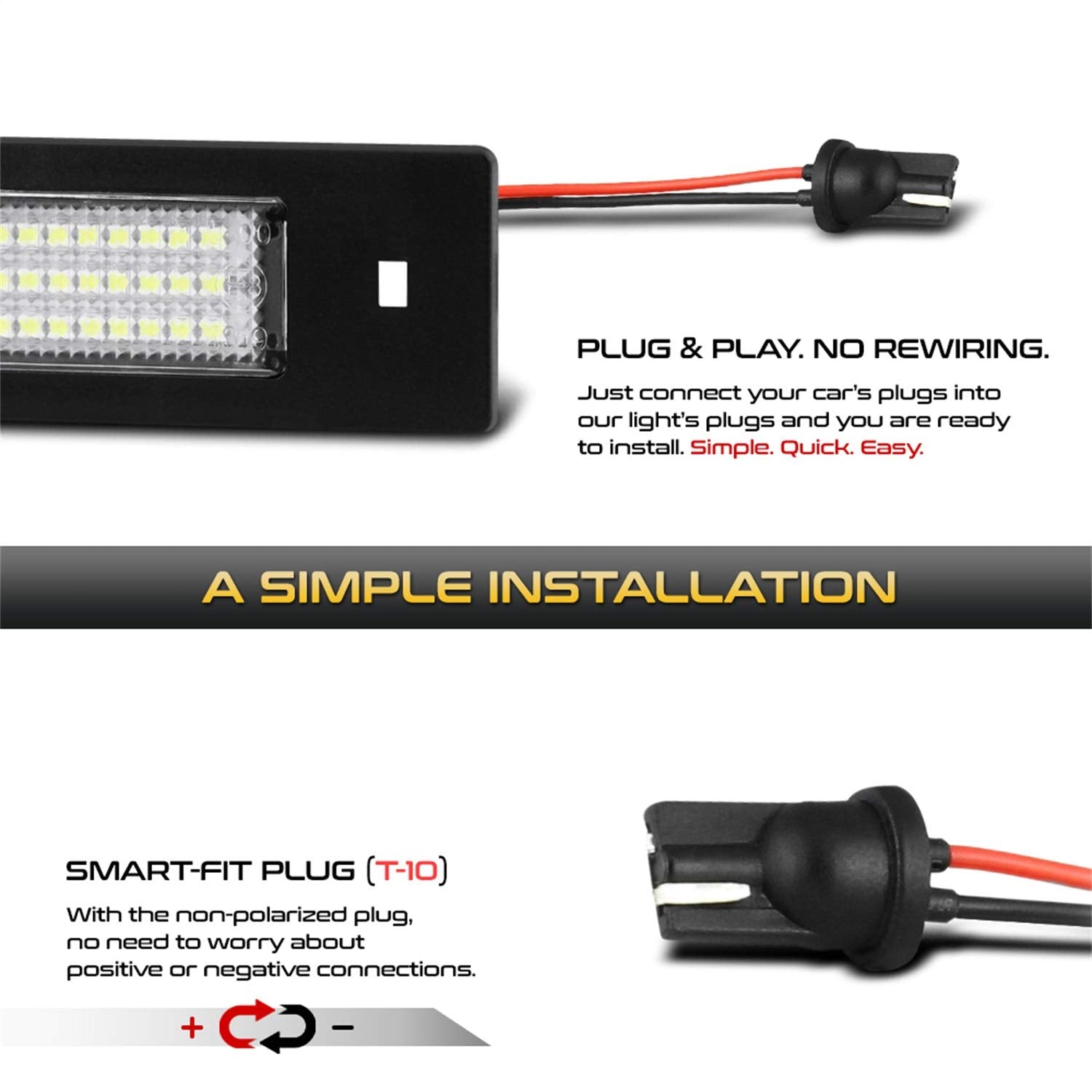 Plate Bulb Assembly Xtune Replacement (LAC-LP-BMWE8703)
