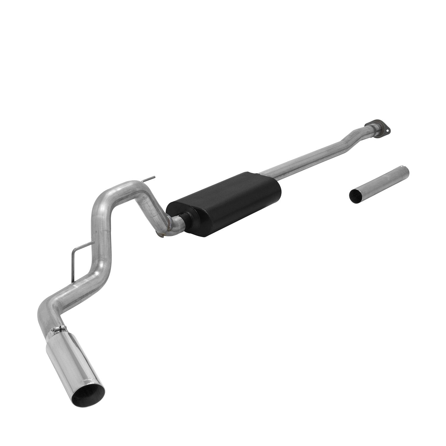 Flowmaster Force II 817727 Cat-Back Exhaust 3 Inch Stainless Steel 4 Inch Black Ceramic Coat Stainless Tips Compatible with 2015-2020 Ford F-150 2.7L 3.5L 5.0L except Standard Cab Short Bed & Raptor