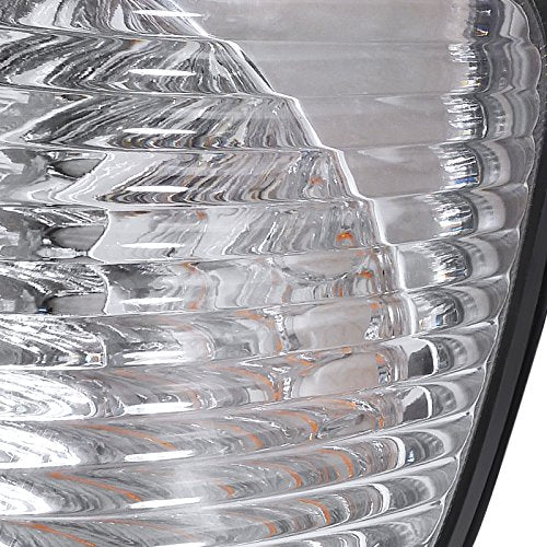 Econoline Van Head Light W/Corner Clear Comopatible with 1992-2006 Ford SPEC-D TUNING Left + Right Pair