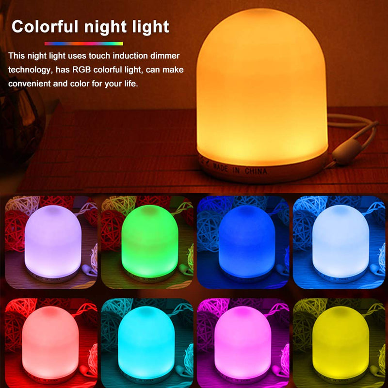 LED Night Light CfoPiryx, Portable Adjustable USB Charging 7 Colors Night Light for Kids, Bedroom Sleeping