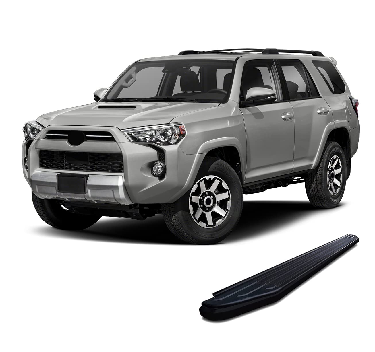 Peerless Black Horse Off Road Running Boards Compatible with 2010-2023 Toyota 4Runner-PR-TY4RTEBK